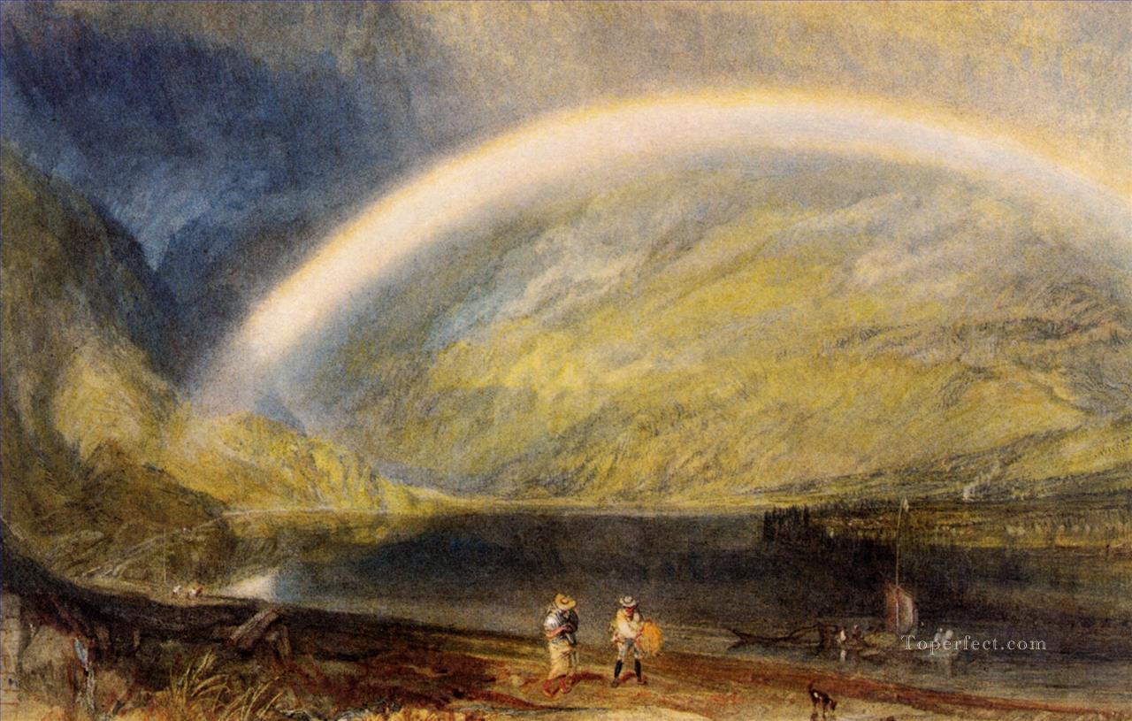 Rainbow A view on the Rhine from Dunkholder Vineyard of Osterspey Romantic Turner Oil Paintings